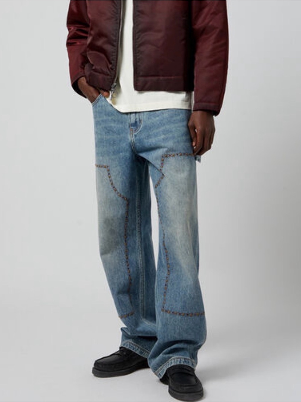 PacSun Dylan Baggy Studded Carpenter Jeans – NWT 🔥